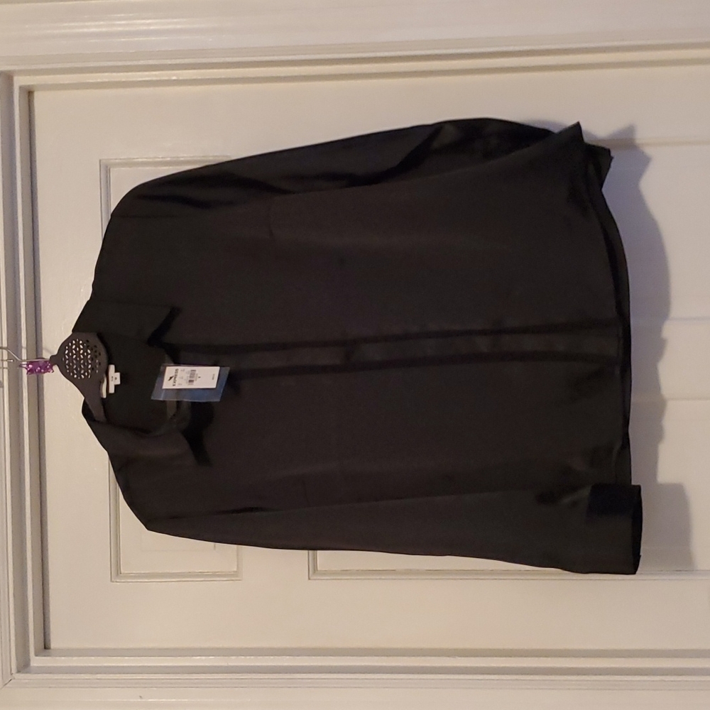 NWT EXPRESS Black portofino slim button down shirt, Size MEDIUM
